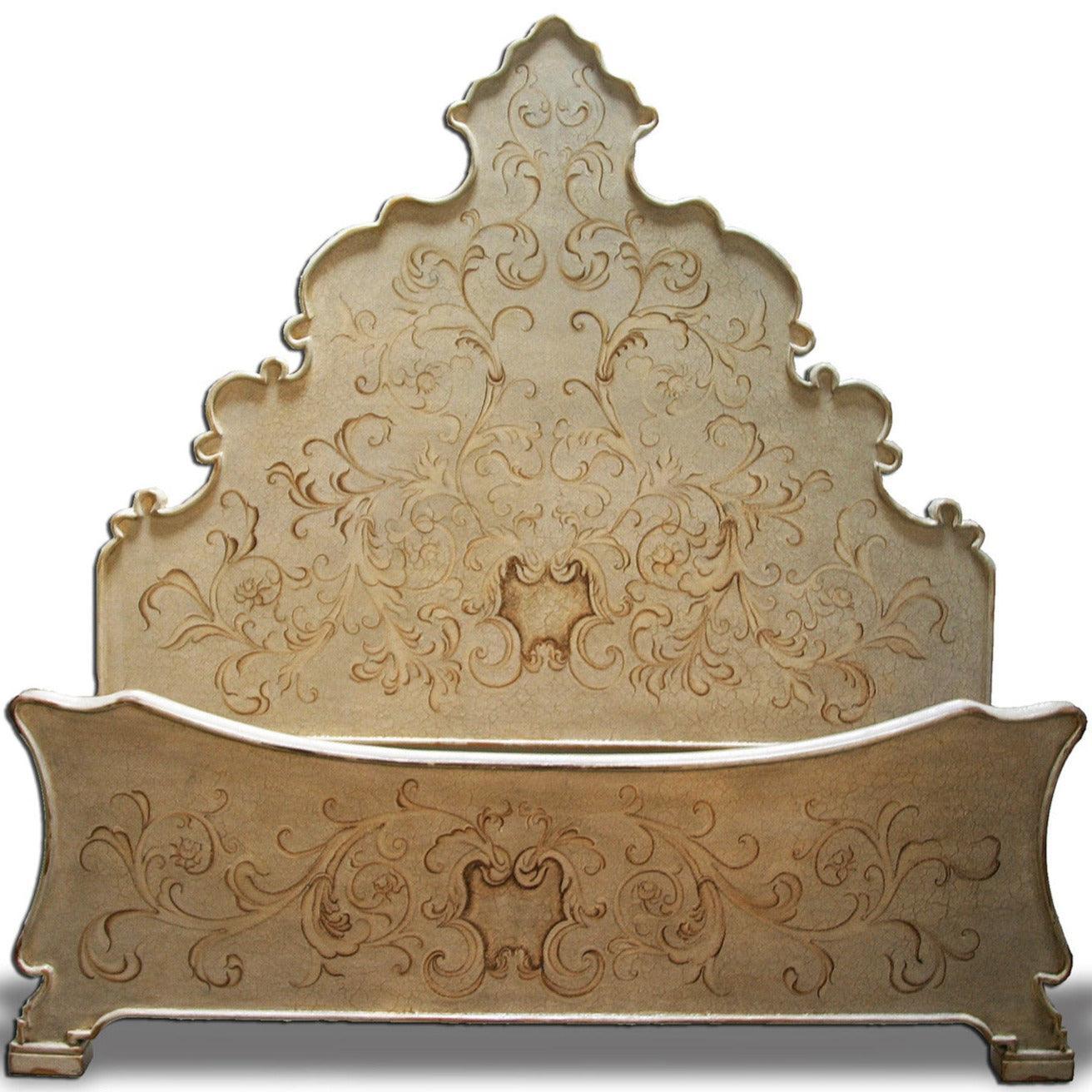 Regal Painted Venetian Bed - Belle Escape