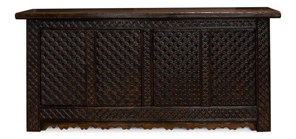 Royal Black Manor 4-Door Sideboard - Belle Escape