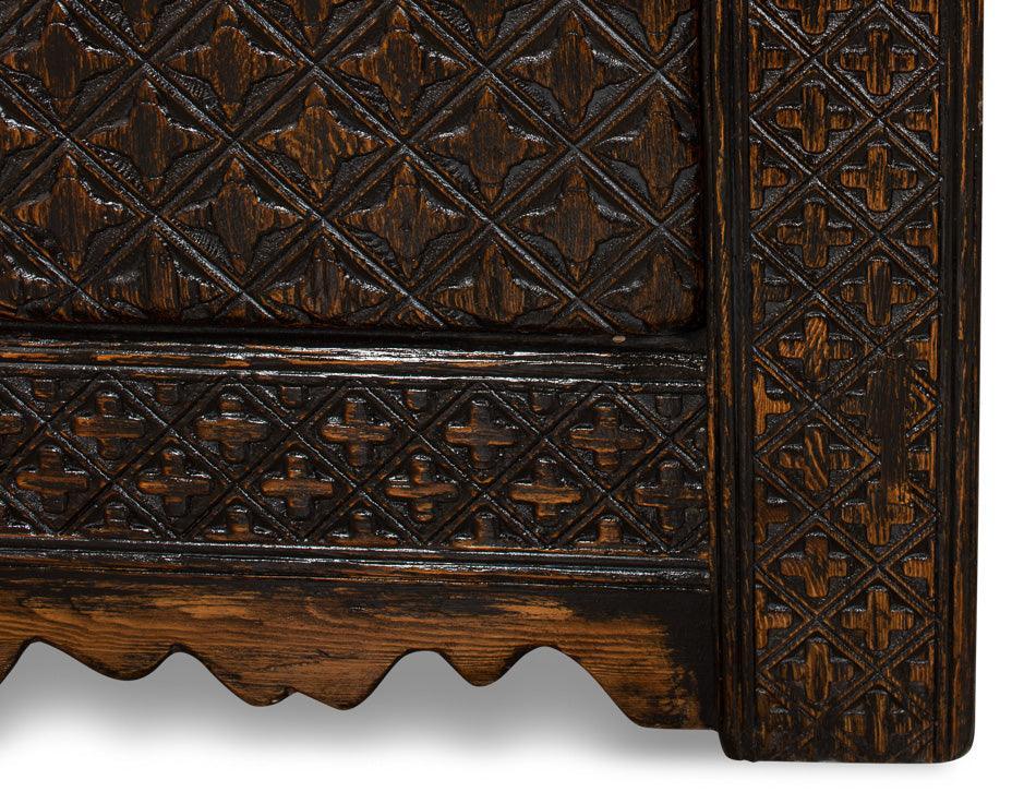 Royal Black Manor 4-Door Sideboard - Belle Escape