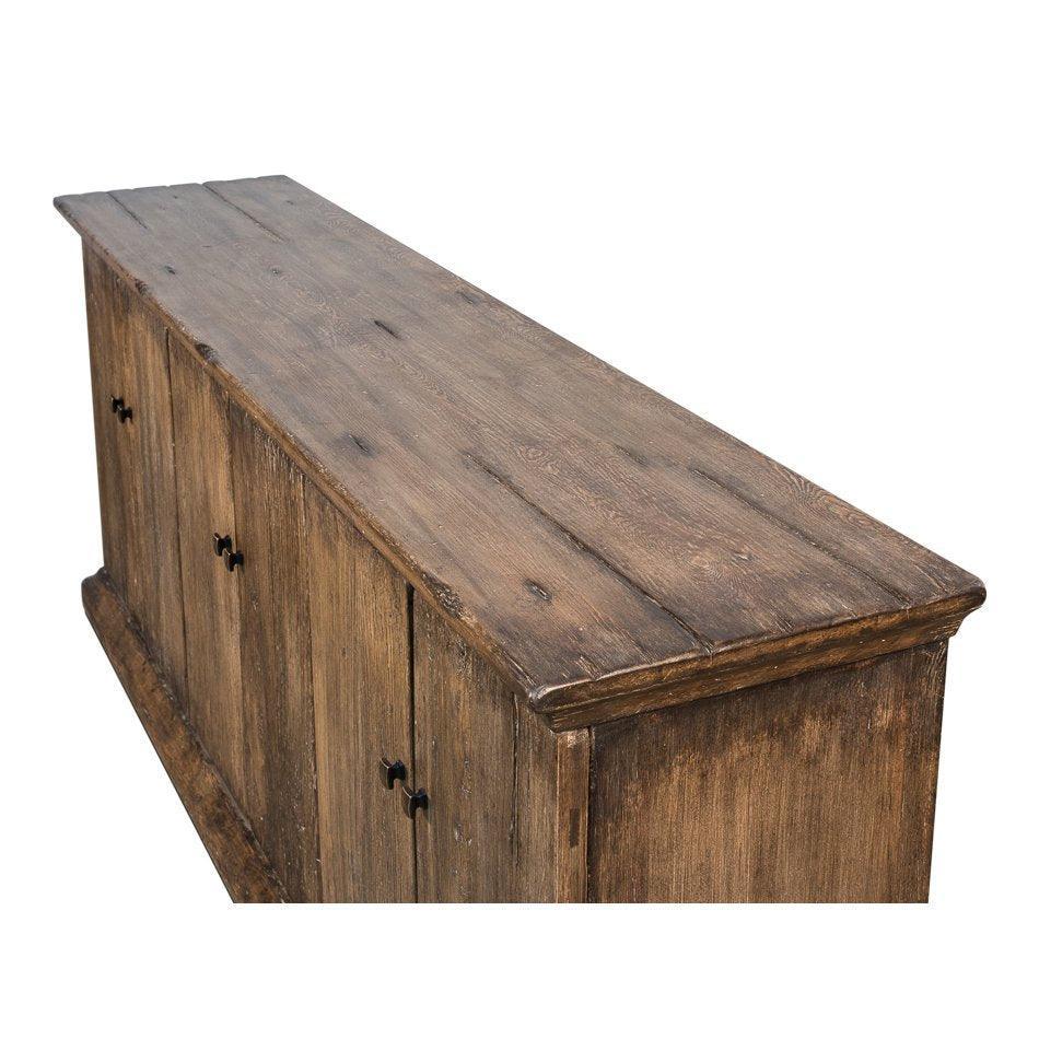 Rustic Elm Provincial Sideboard - Belle Escape