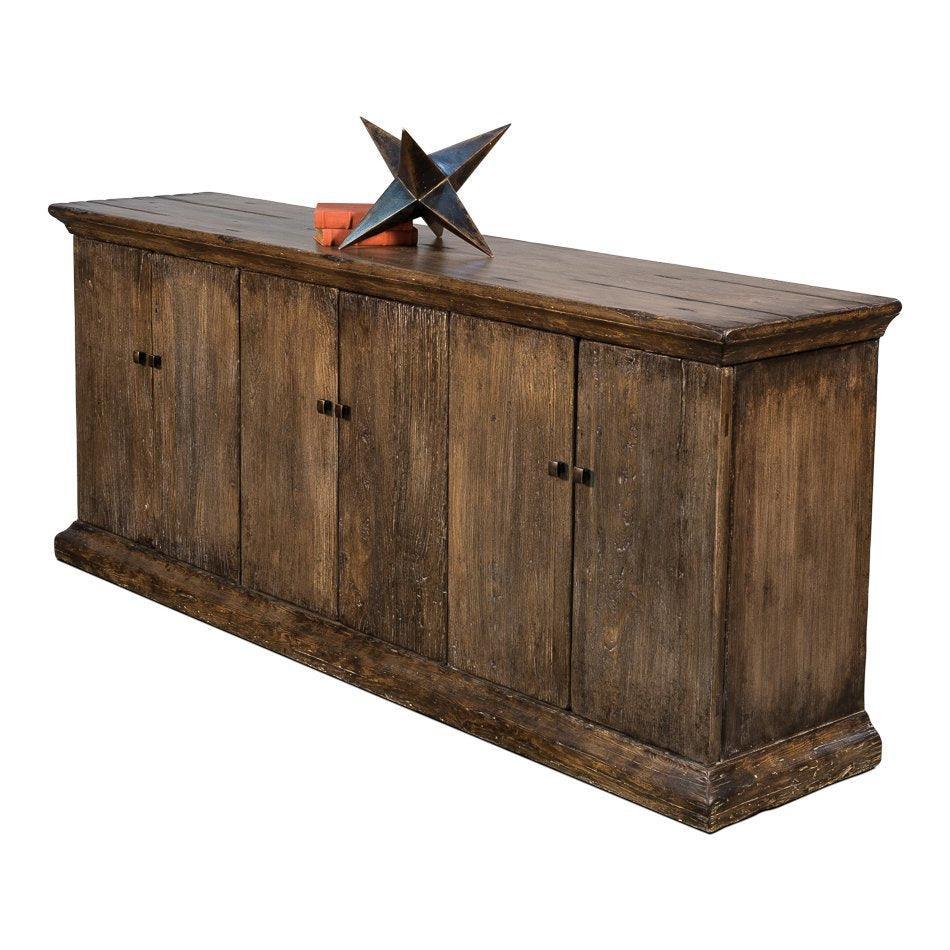 Rustic Elm Provincial Sideboard - Belle Escape