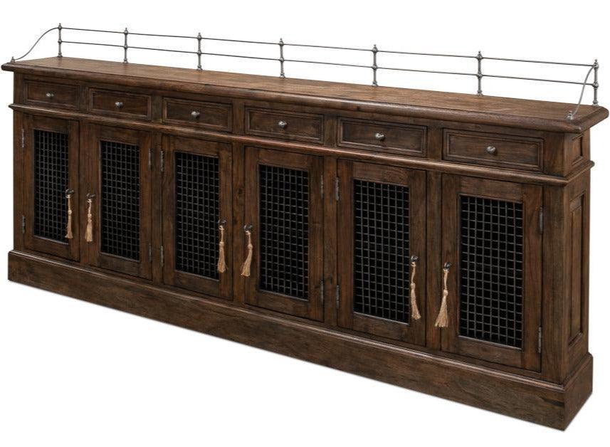 Rustic Farmhouse Mesh Door Buffet - Belle Escape