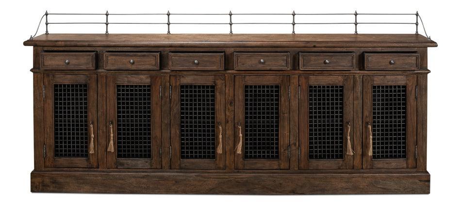 Rustic Farmhouse Mesh Door Buffet - Belle Escape