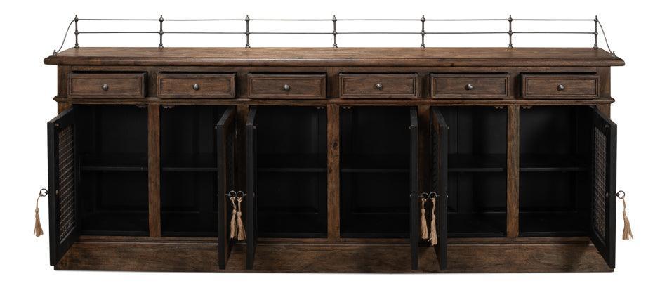 Rustic Farmhouse Mesh Door Buffet - Belle Escape