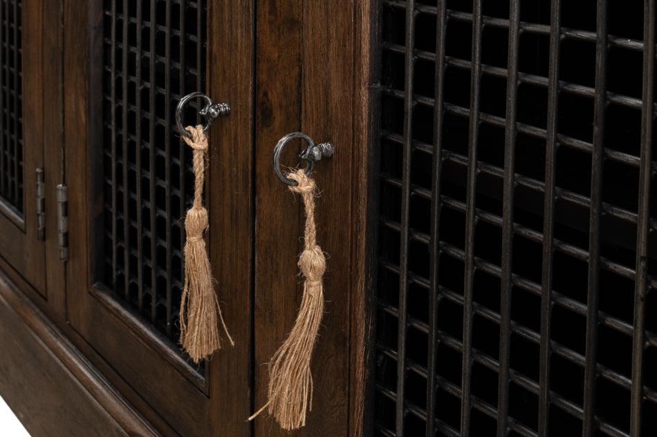 Rustic Farmhouse Mesh Door Buffet - Belle Escape
