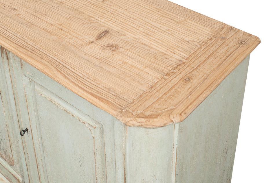 Sage Wood Top Farmhouse Sideboard - Belle Escape