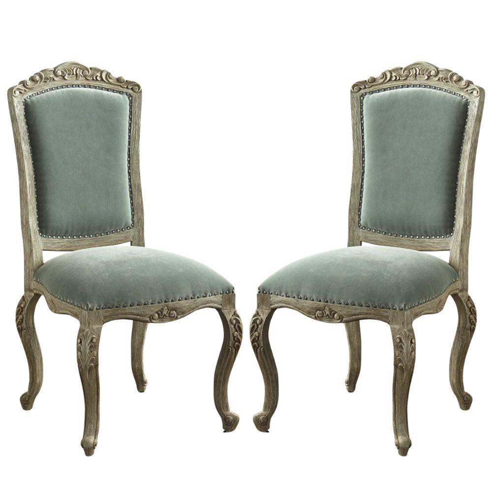 Celadon Nantes Velvet Dining Chair