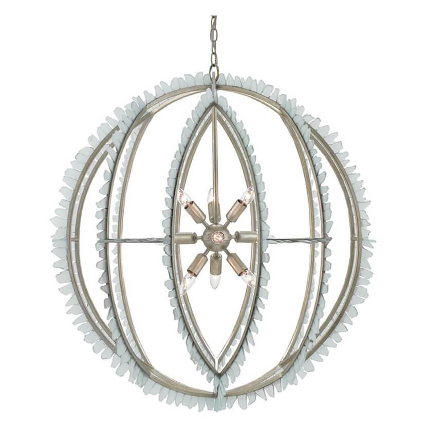 Saltwater Glass Orb Chandelier - Belle Escape