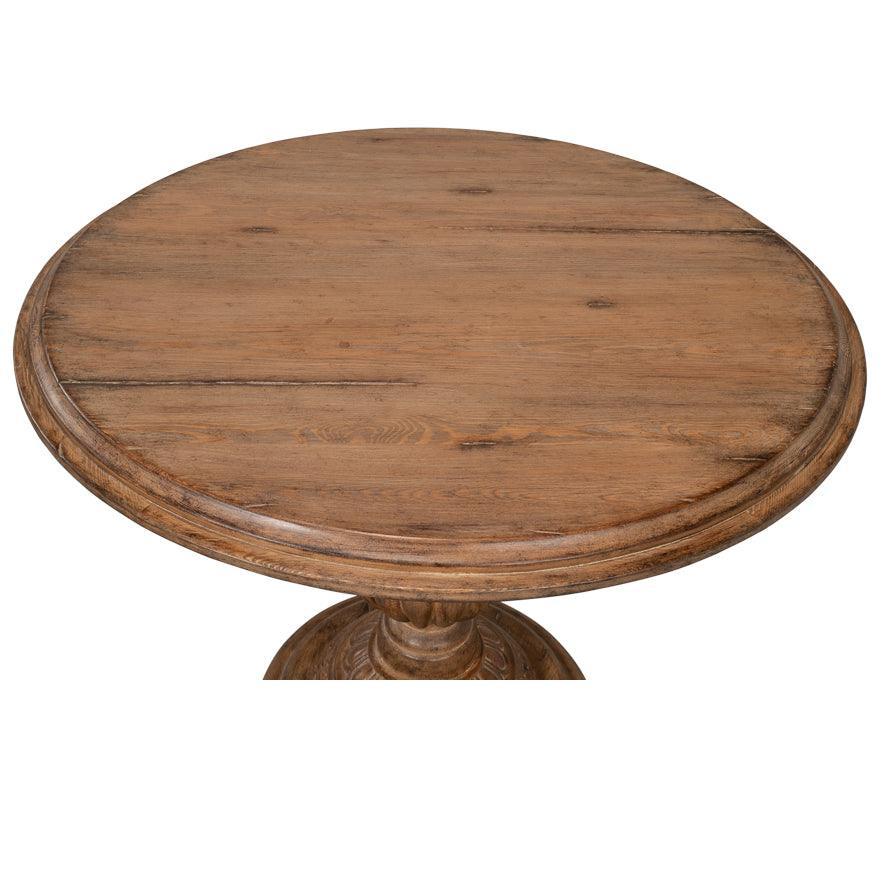 Salvatore Brown Pedestal Dining Table - Belle Escape