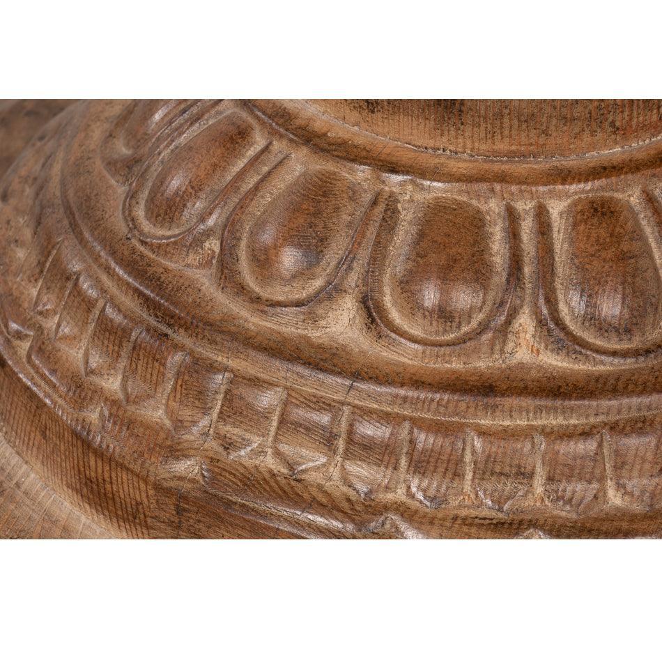 Salvatore Brown Pedestal Dining Table - Belle Escape