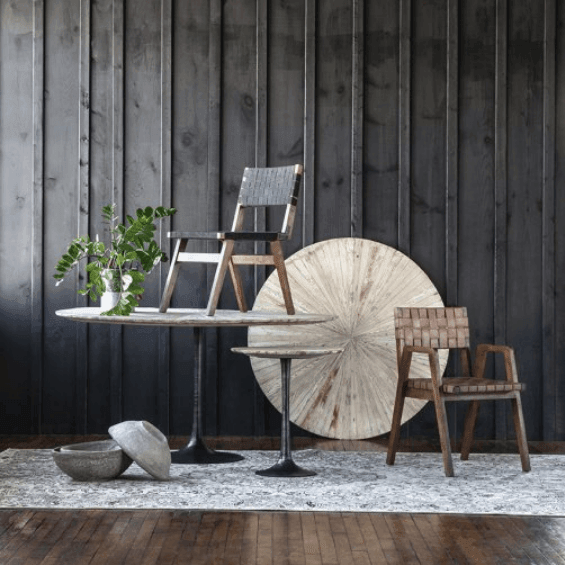 Sandblasted Starburst Round Dining Table - Belle Escape