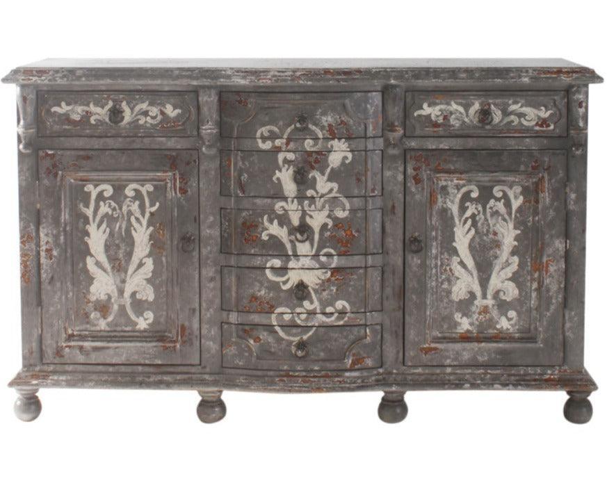 Savannah Antique Grey Sideboard - Belle Escape
