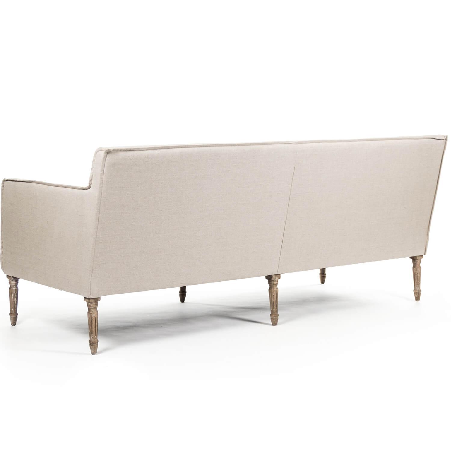 Scandinavian Linen Sofa - Belle Escape