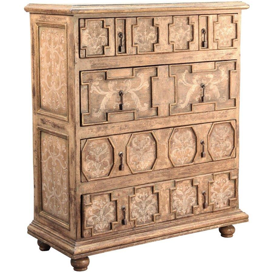 Scroll Painted Spanish Mission Chest - Belle Escape