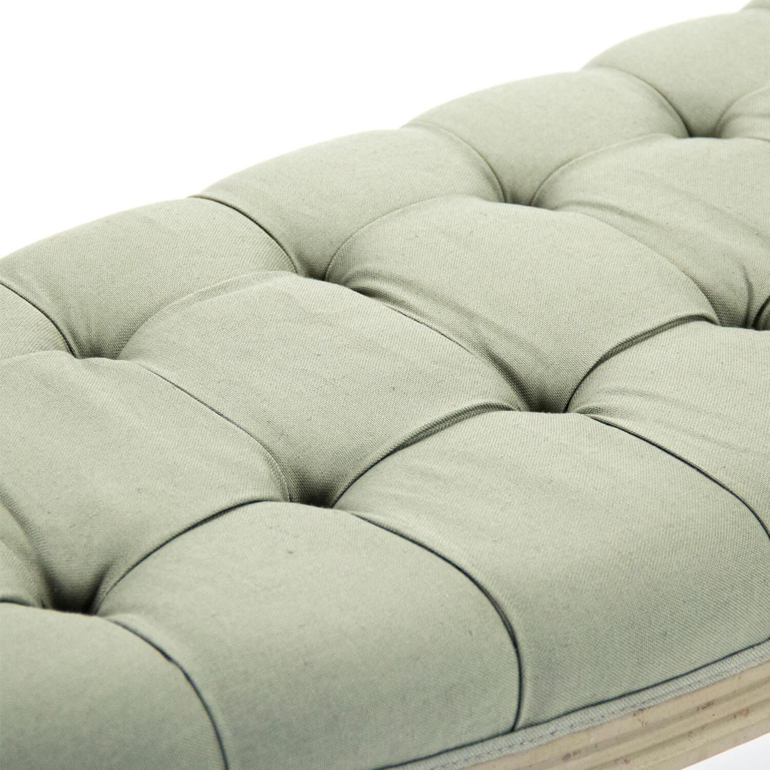 Sea Gray Louis Curved Bench - Belle Escape