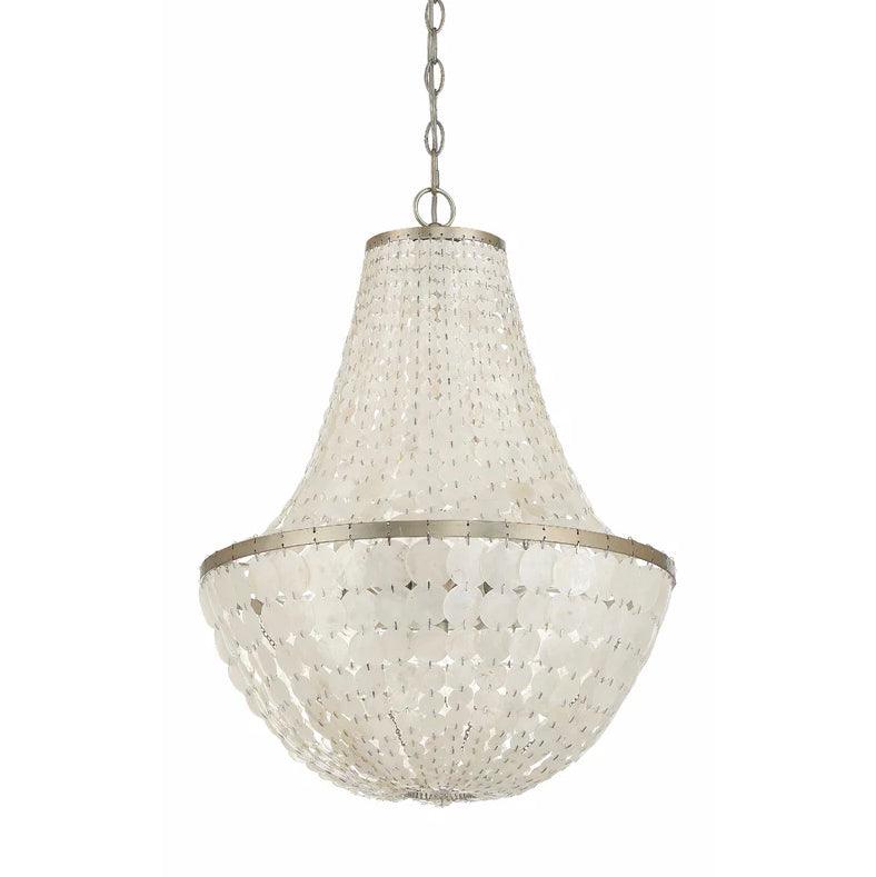 Shimmering Luminous Disk Empire Chandelier