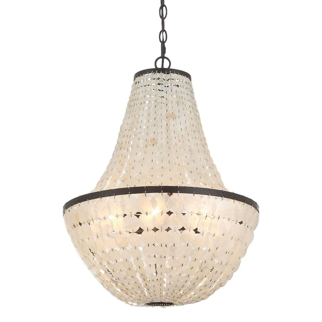 Shimmering Luminous Disk Empire Chandelier