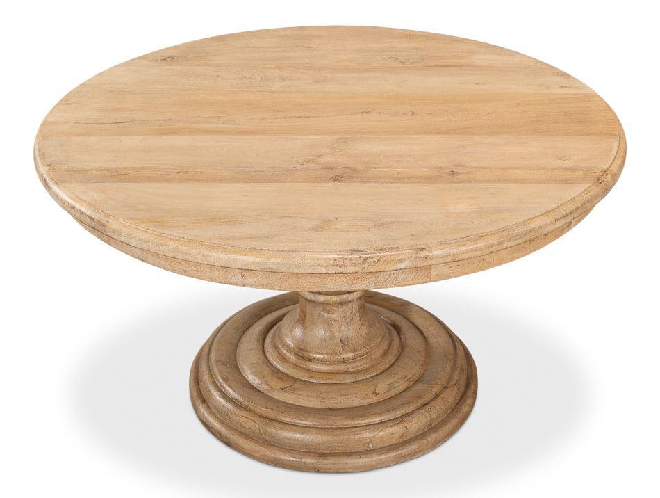 Sienna Farmhouse Round Dining Table - Belle Escape