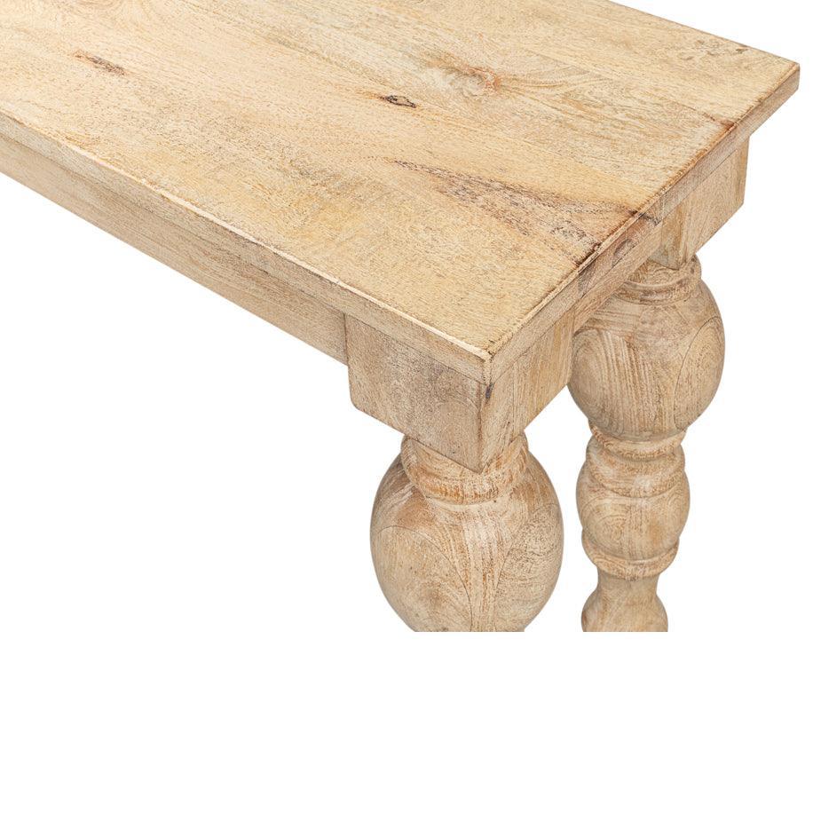Sienna Turned Leg Console Table - Belle Escape