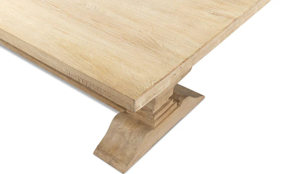 Natural Sienna Pedestal Dining Table