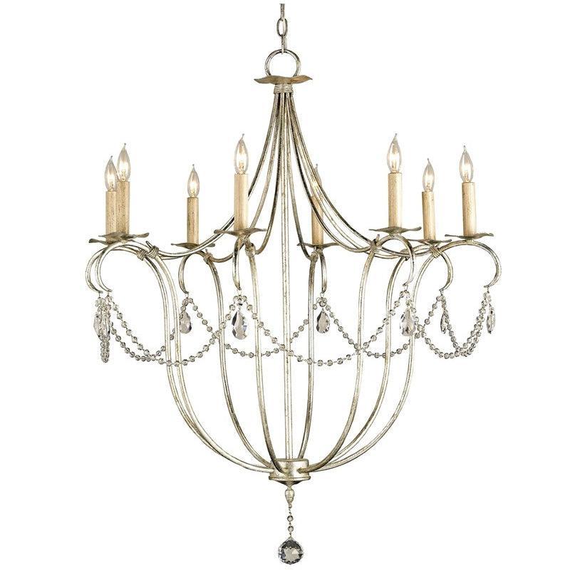 Silver Crystal Lights Chandelier - Belle Escape
