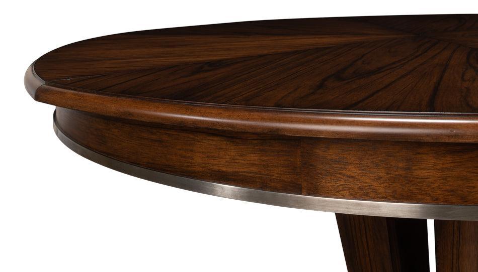 Soho Dark Walnut Jupe Dining Table - Belle Escape