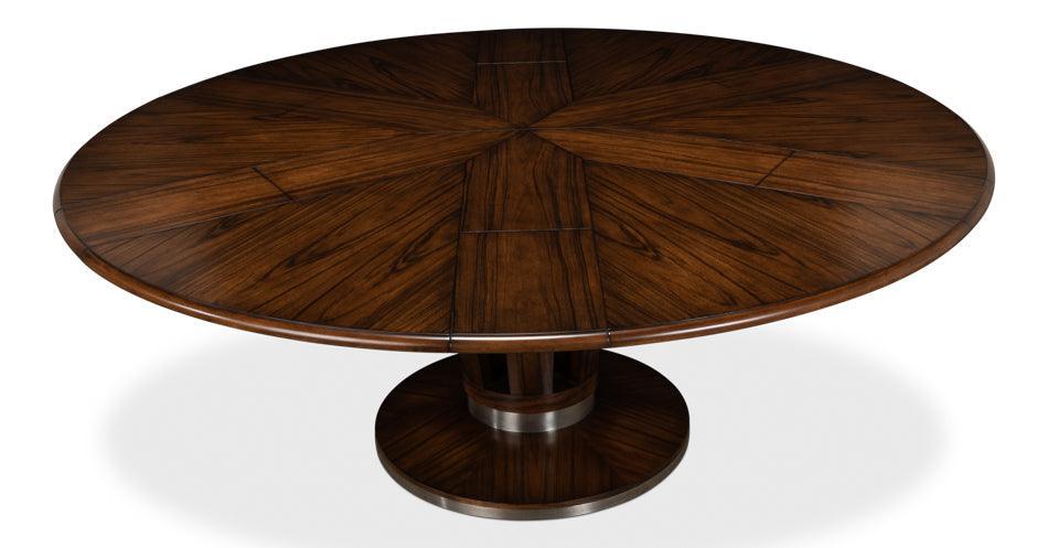 Soho Dark Walnut Jupe Dining Table - Belle Escape