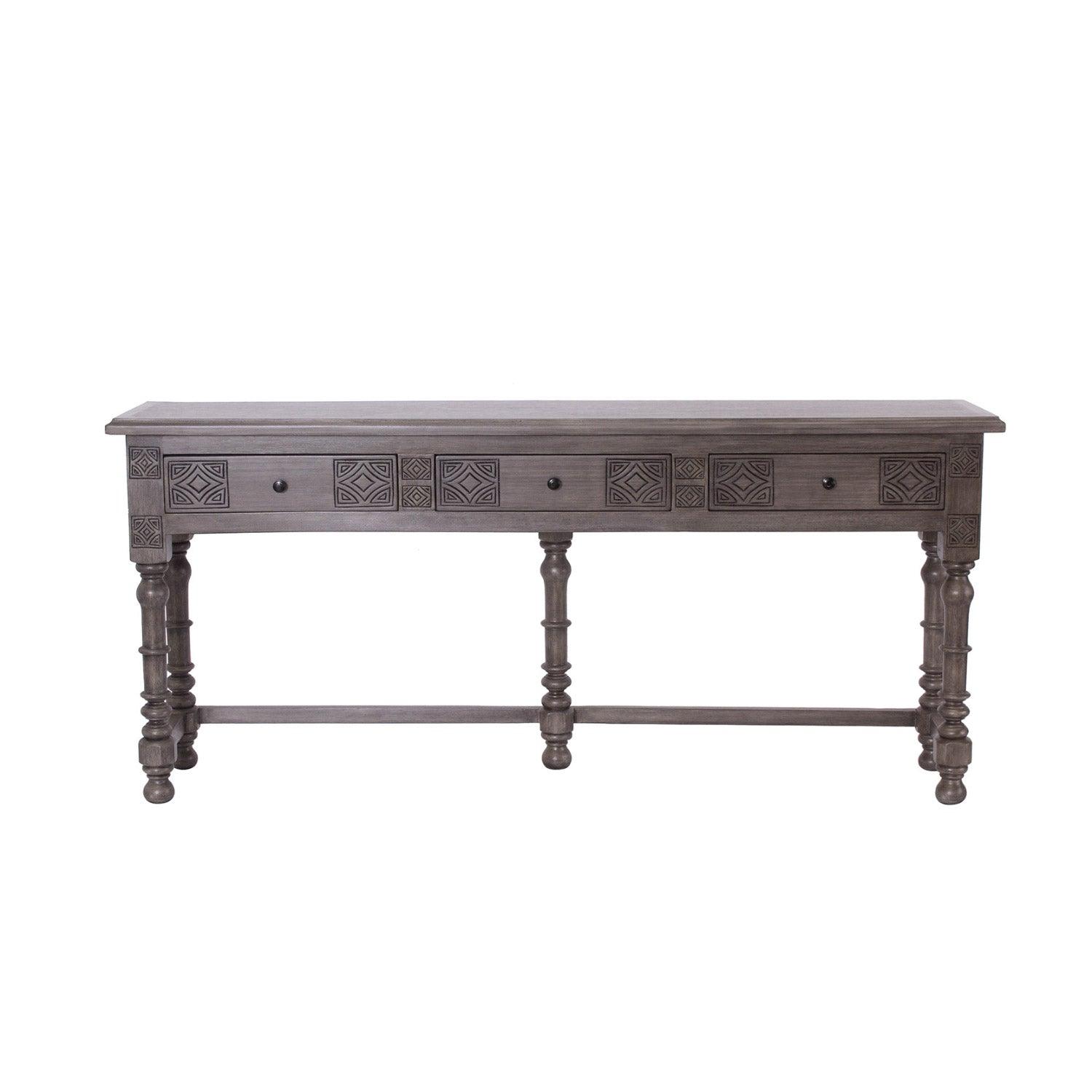 Southwestern Carved Console Table - Belle Escape