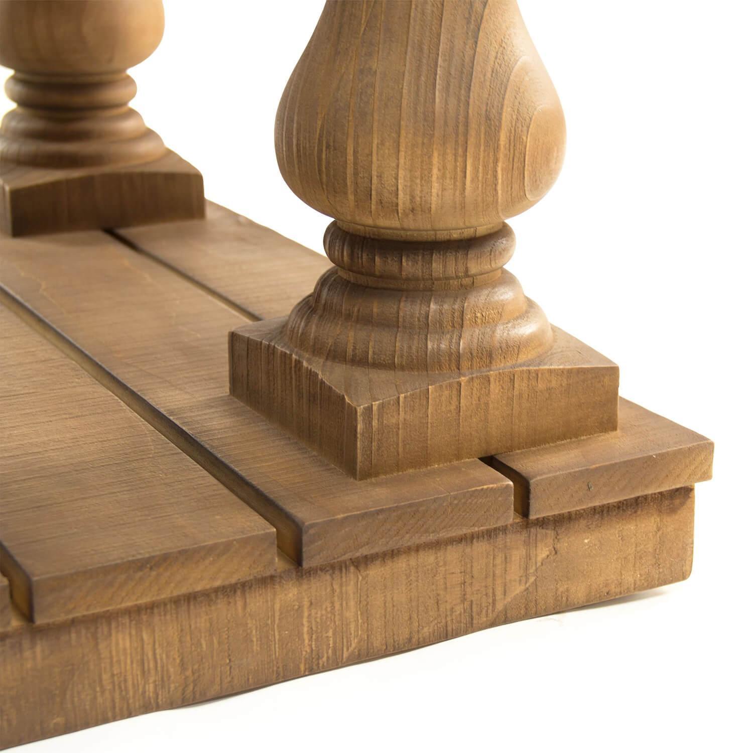 Stained Plank Wood Coffee Table - Belle Escape