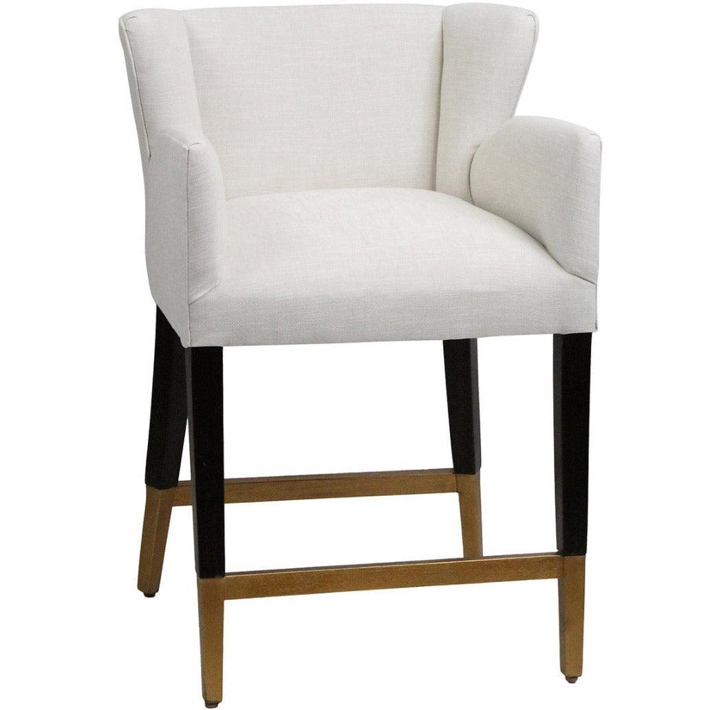 Stone Fabric Contemporary Counter Stool - Belle Escape
