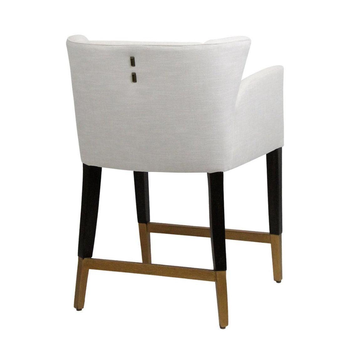 Stone Fabric Contemporary Counter Stool - Belle Escape