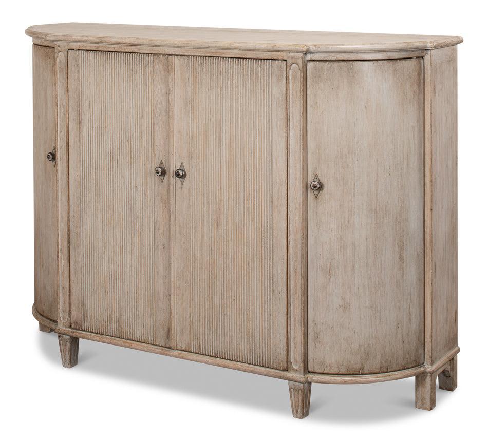 Stone Gray Brooks Demilune Sideboard - Belle Escape