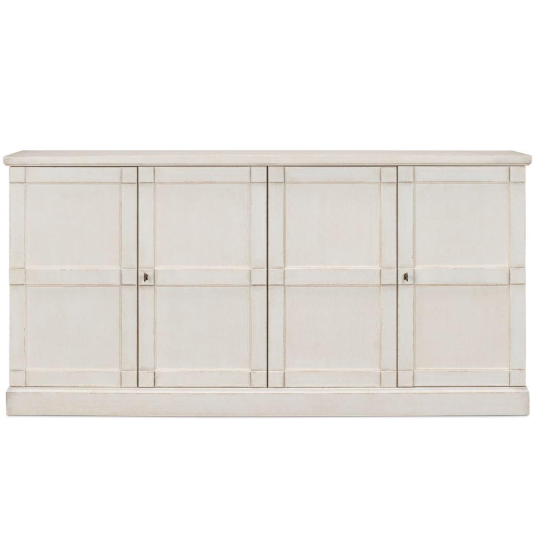 Stucco White Rhapsody Paneled Sideboard