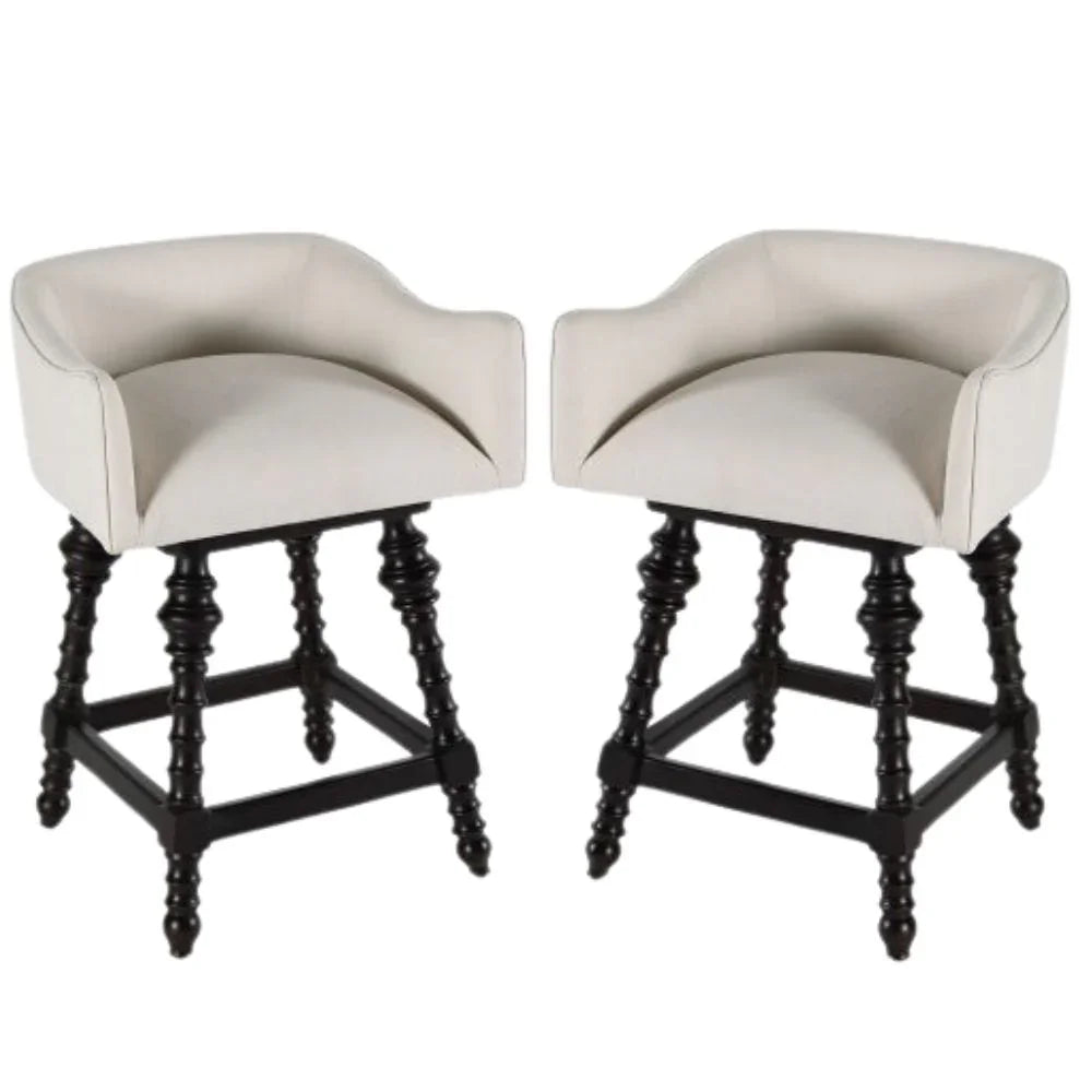 Swivel Turned Legs Counter Stool