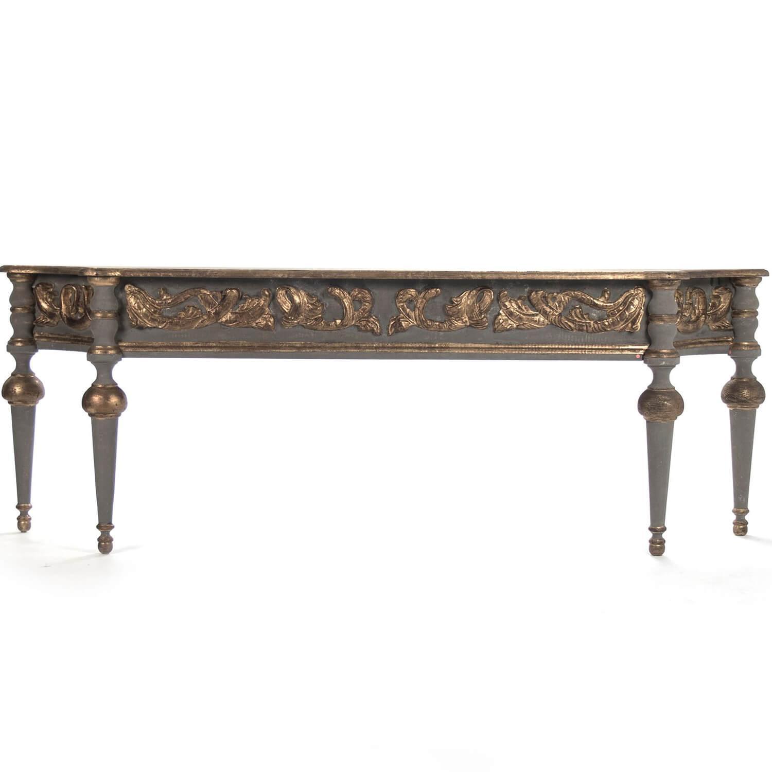 Symphonic Ornate Gray Console Table - Belle Escape