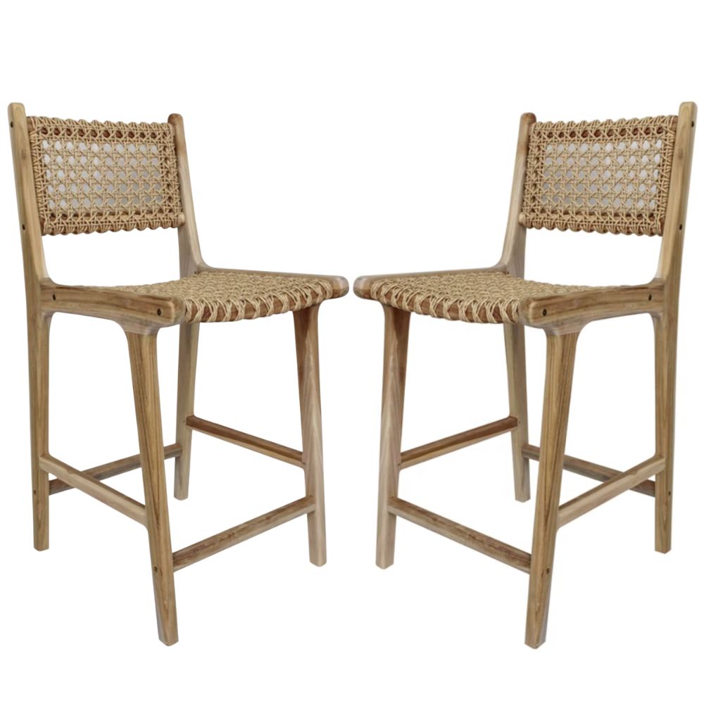 Teak Outdoor Counter Stool