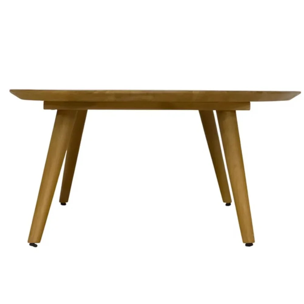 Modern Teak Kidney-Shaped Coffee Table