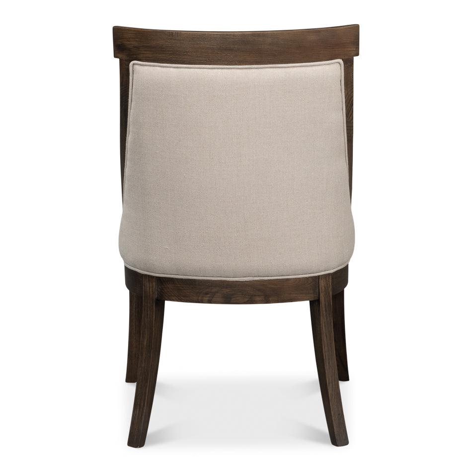 Transitional Wood Framed Dining Chair