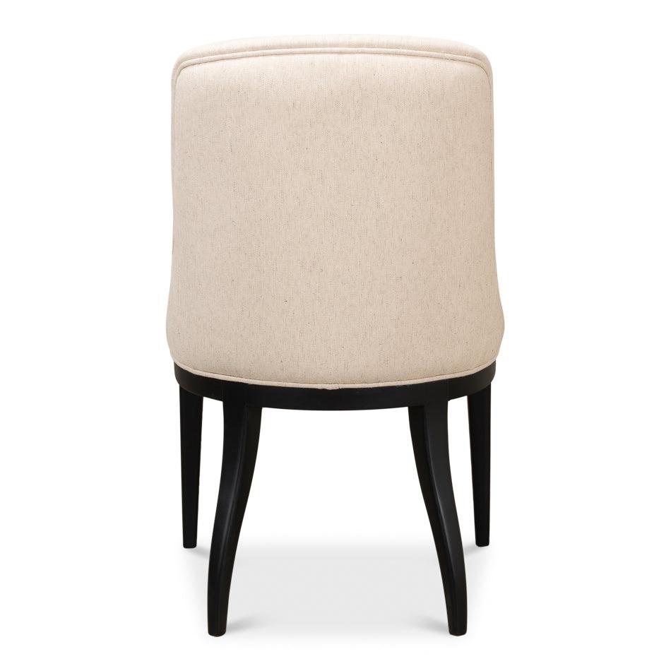 Transitional Swoop Back Dining Chair