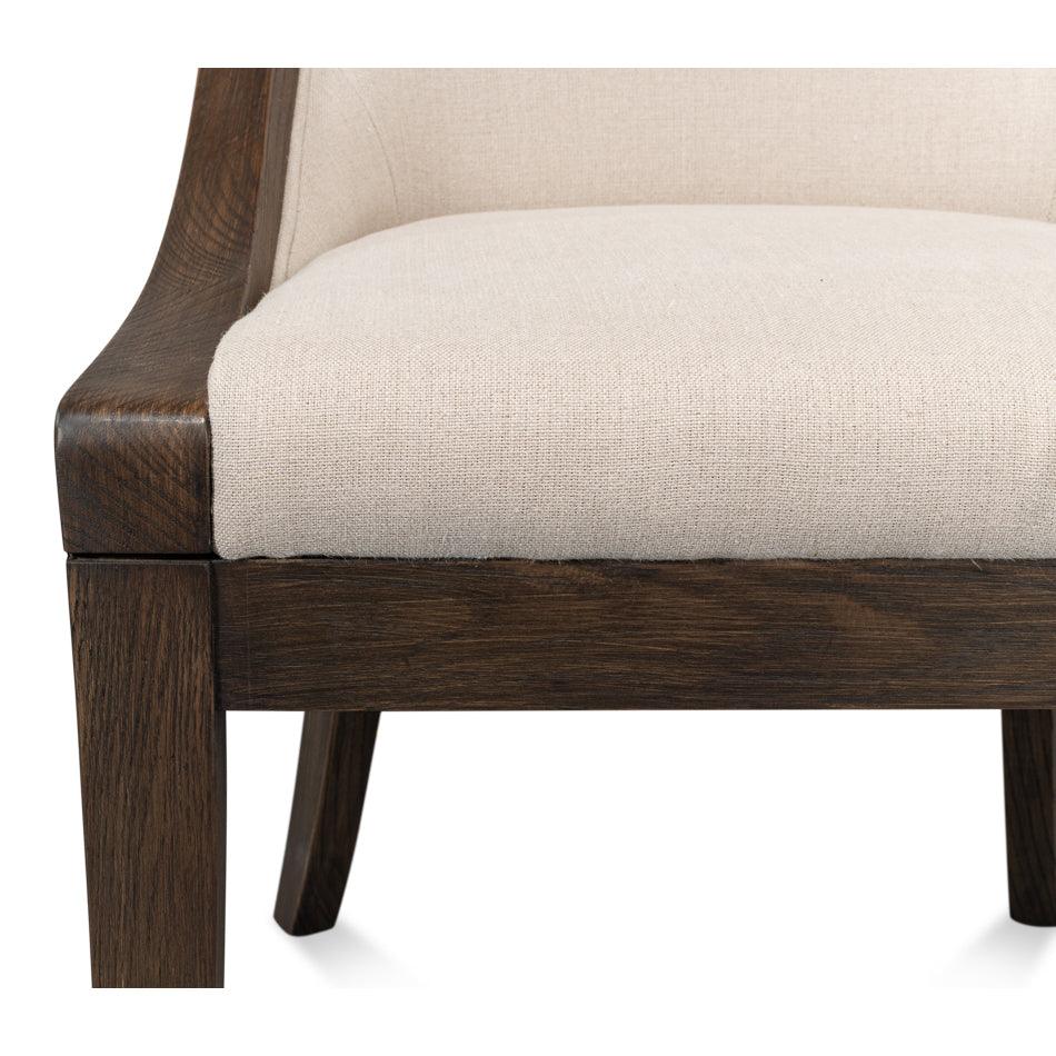 Transitional Wood Framed Dining Chair