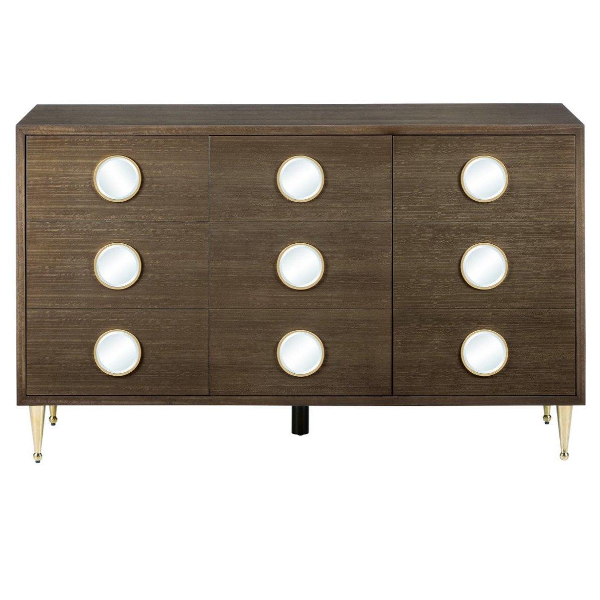 Tawny Brown 3-Door Sideboard