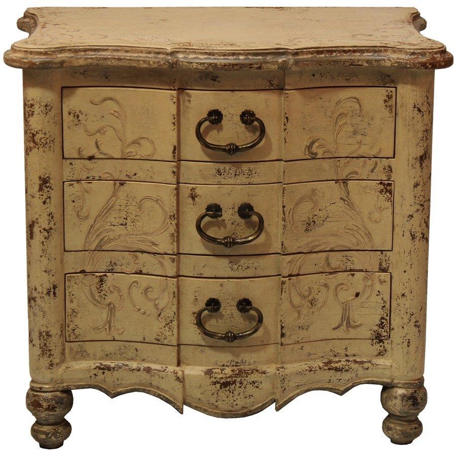 Venetian Painted Nightstand - Belle Escape