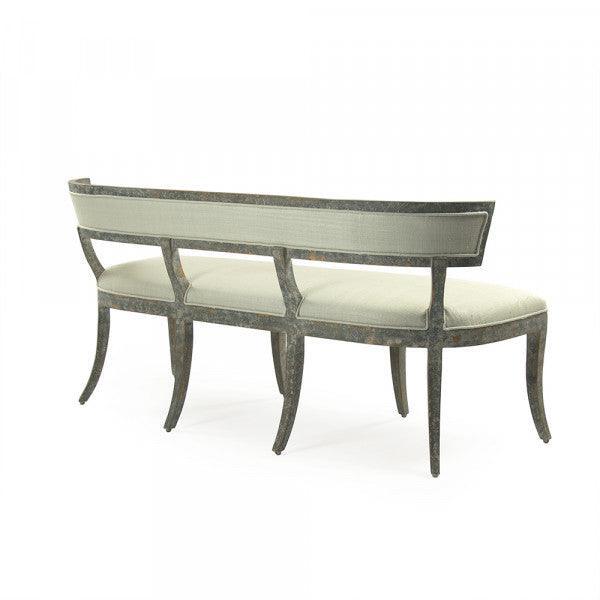 Verte Modern French Curved Bench - Belle Escape