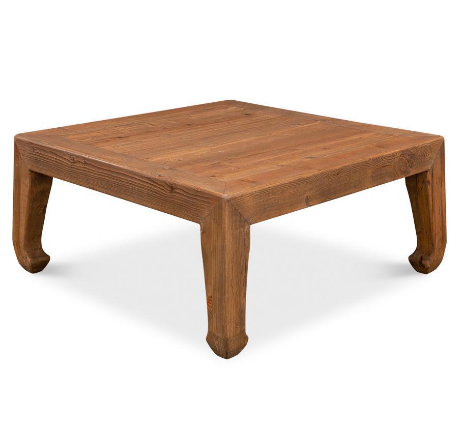 Vintage Blue Farmhouse Planked Coffee Table - Belle Escape