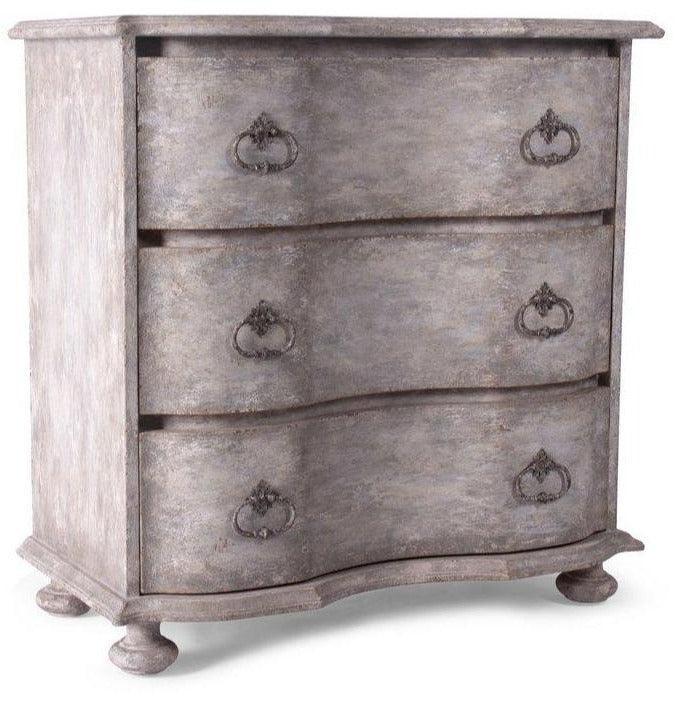 Vintage Curved Front Bedside Chest - Belle Escape
