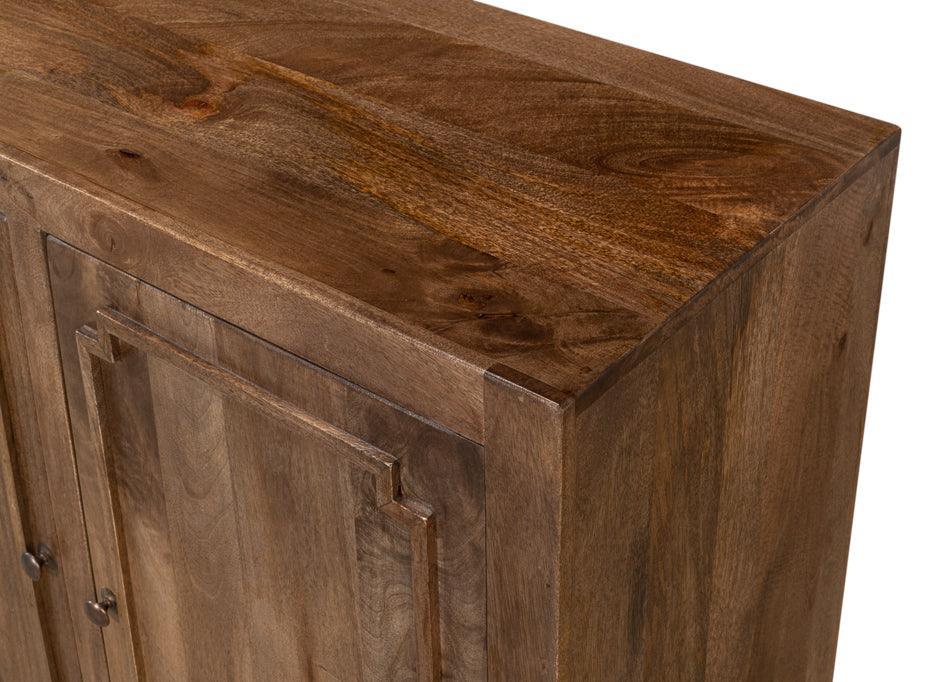 Walnut Rustic Manor 4-Door Sideboard - Belle Escape
