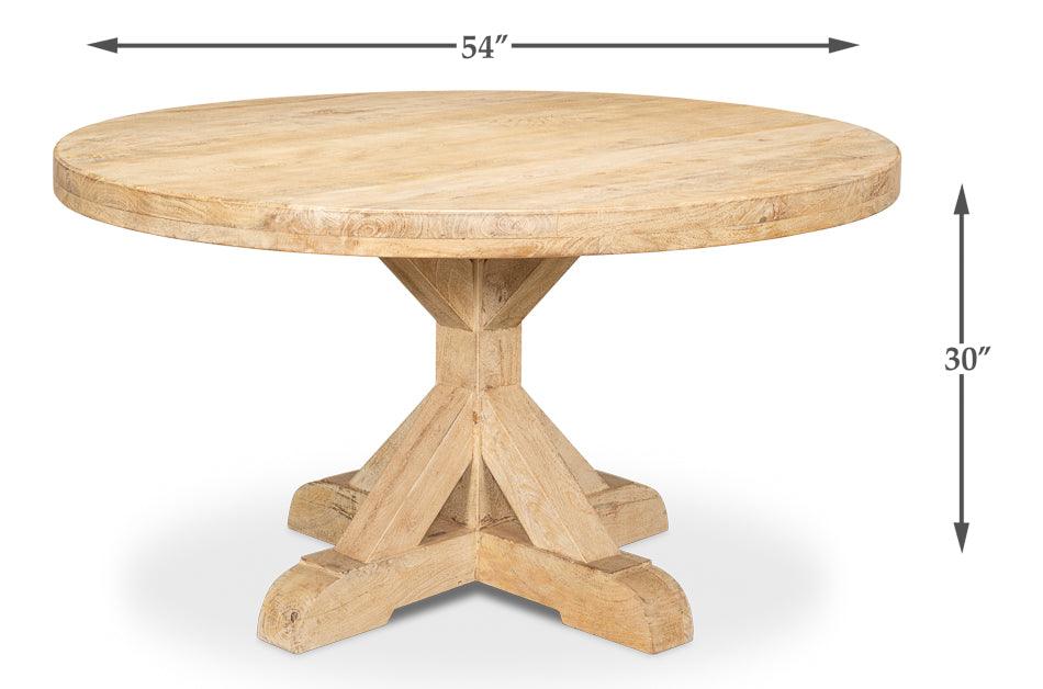 Wheat Sheaf Round Dining Table - Belle Escape