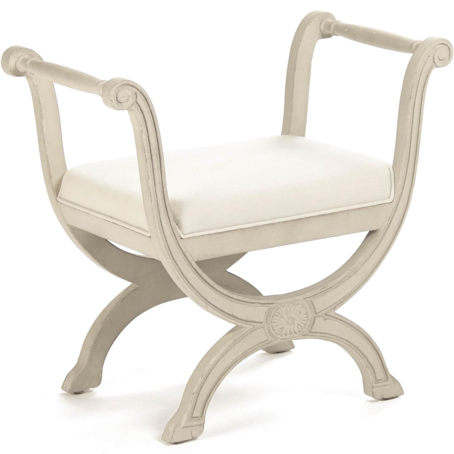 White Chateau Stool - Belle Escape