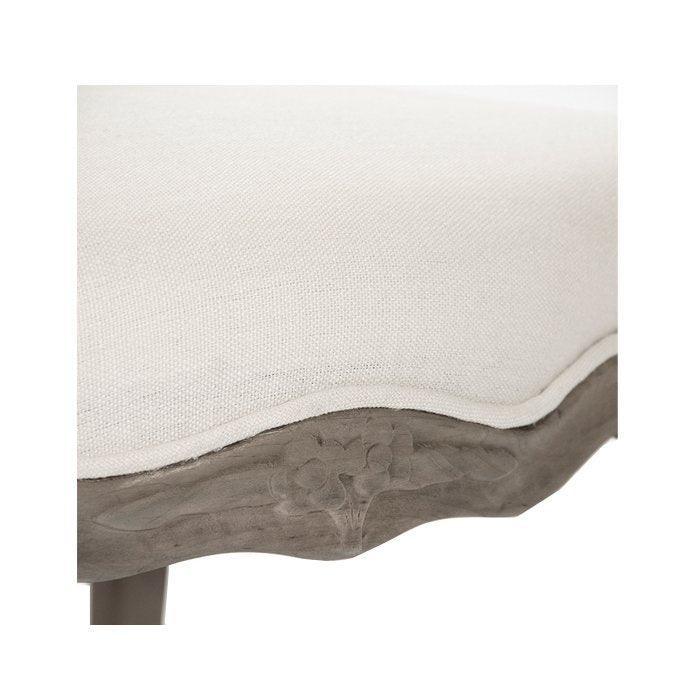 White Cushioned Back French Chairs - Belle Escape