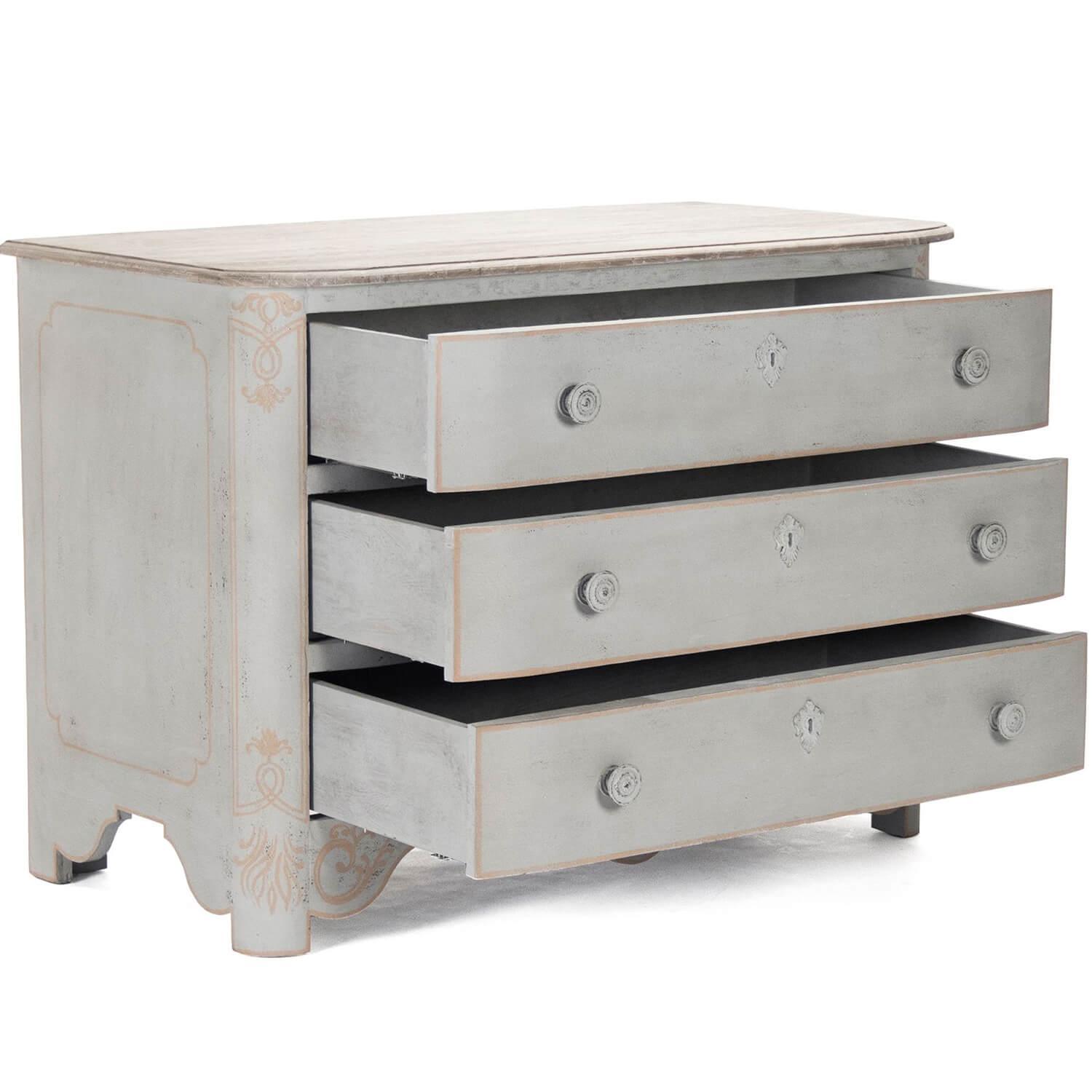 White Distressed Farm Chest - Belle Escape